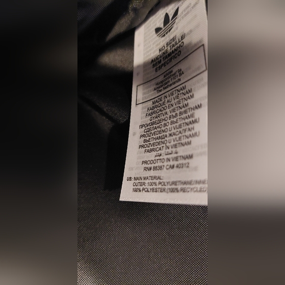 adidas Black Floral Appliqué Tote with Yellow & Green Accents - Picture 8 of 9